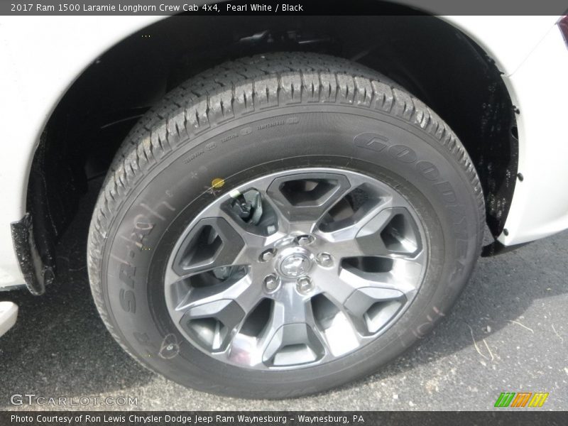 Pearl White / Black 2017 Ram 1500 Laramie Longhorn Crew Cab 4x4