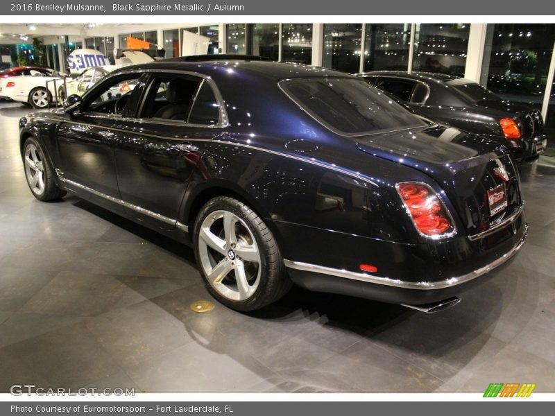 Black Sapphire Metallic / Autumn 2016 Bentley Mulsanne