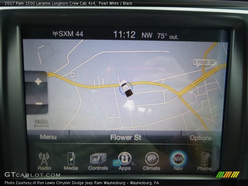 Pearl White / Black 2017 Ram 1500 Laramie Longhorn Crew Cab 4x4