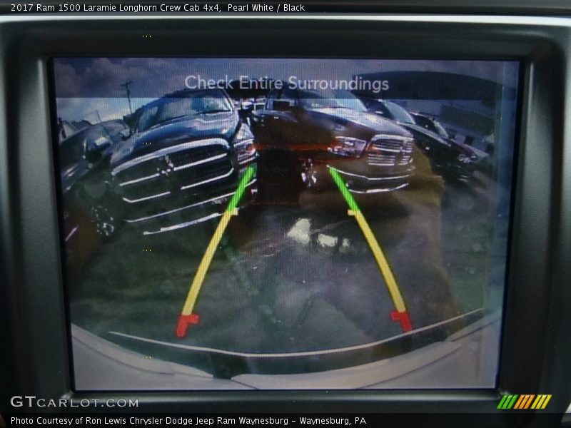 Pearl White / Black 2017 Ram 1500 Laramie Longhorn Crew Cab 4x4