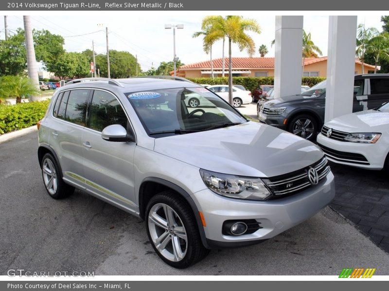 Reflex Silver Metallic / Black 2014 Volkswagen Tiguan R-Line