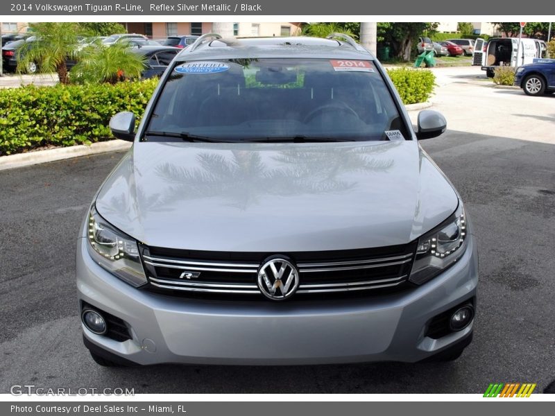 Reflex Silver Metallic / Black 2014 Volkswagen Tiguan R-Line