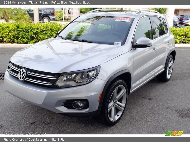 Reflex Silver Metallic / Black 2014 Volkswagen Tiguan R-Line