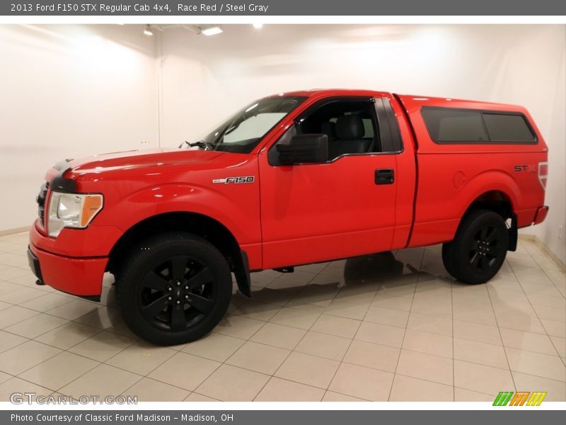 Race Red / Steel Gray 2013 Ford F150 STX Regular Cab 4x4