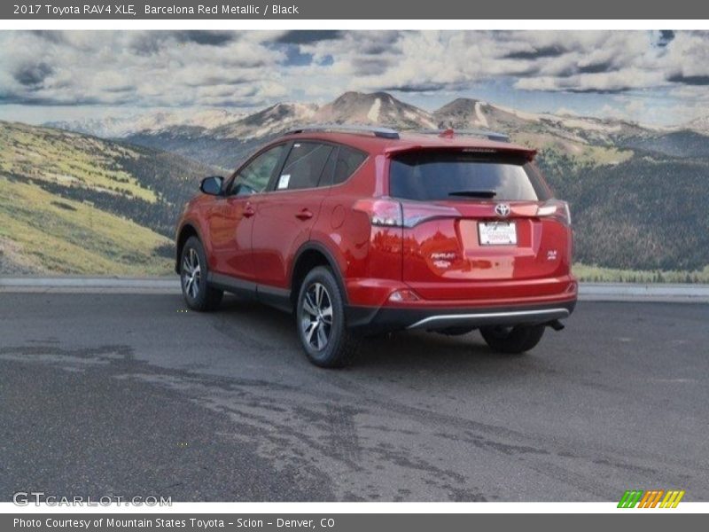 Barcelona Red Metallic / Black 2017 Toyota RAV4 XLE