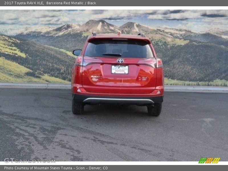 Barcelona Red Metallic / Black 2017 Toyota RAV4 XLE