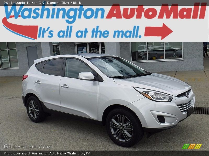 Diamond Silver / Black 2014 Hyundai Tucson GLS