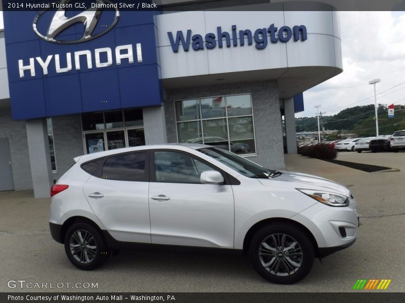 Diamond Silver / Black 2014 Hyundai Tucson GLS