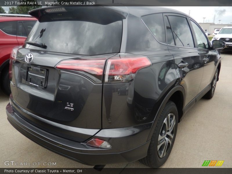 Magnetic Gray Metallic / Black 2017 Toyota RAV4 LE