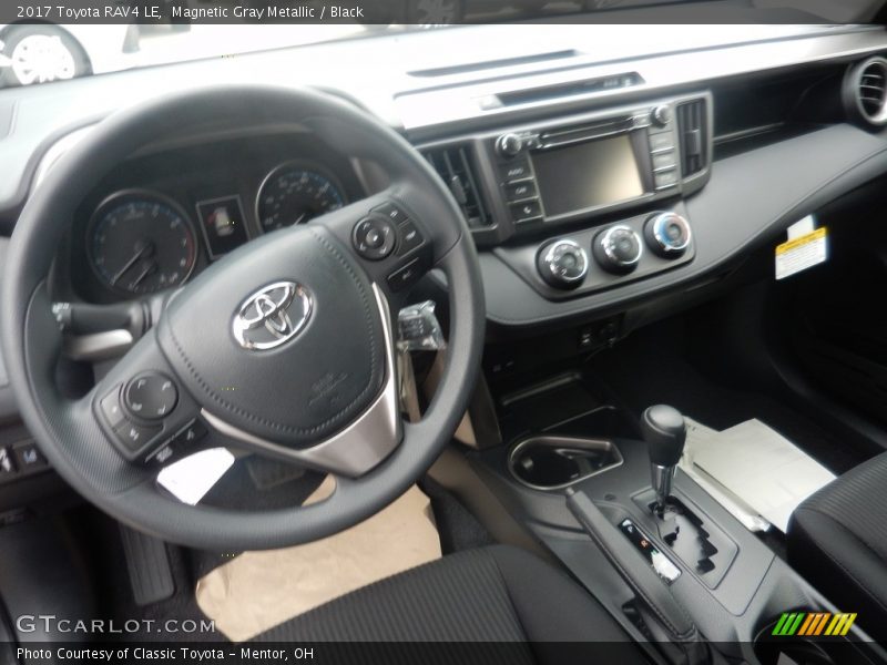Magnetic Gray Metallic / Black 2017 Toyota RAV4 LE