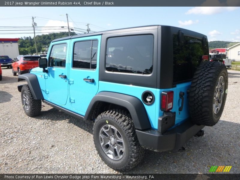 Chief Blue / Black 2017 Jeep Wrangler Unlimited Rubicon 4x4