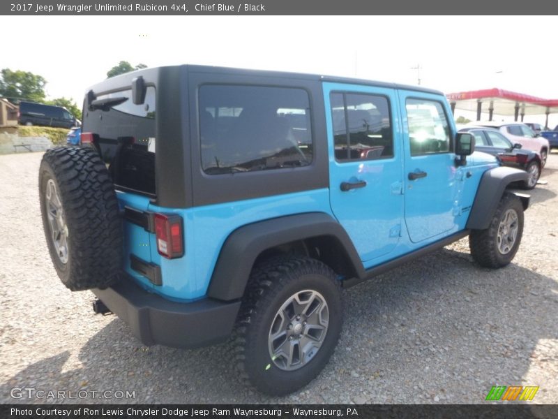 Chief Blue / Black 2017 Jeep Wrangler Unlimited Rubicon 4x4