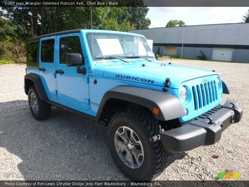 Chief Blue / Black 2017 Jeep Wrangler Unlimited Rubicon 4x4