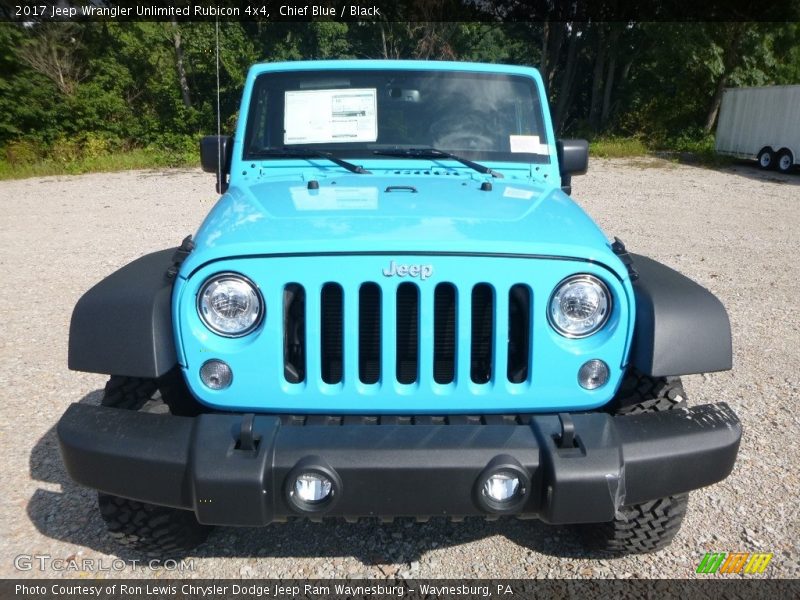 Chief Blue / Black 2017 Jeep Wrangler Unlimited Rubicon 4x4