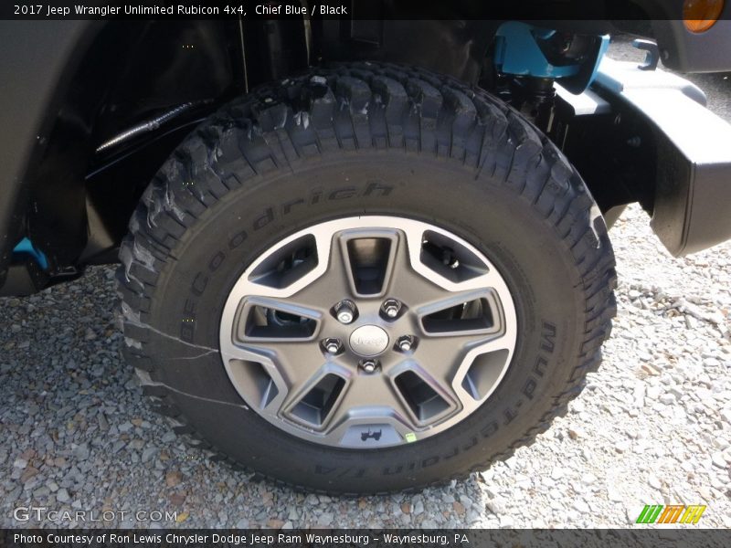 Chief Blue / Black 2017 Jeep Wrangler Unlimited Rubicon 4x4