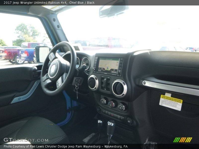 Chief Blue / Black 2017 Jeep Wrangler Unlimited Rubicon 4x4