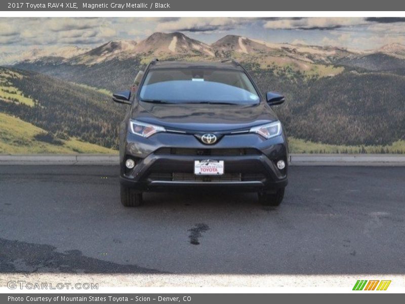 Magnetic Gray Metallic / Black 2017 Toyota RAV4 XLE