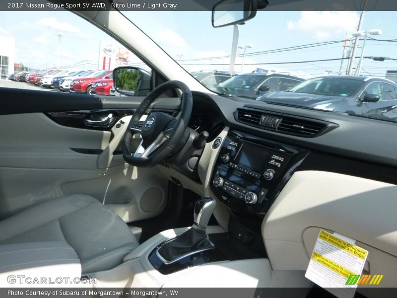 Nitro Lime / Light Gray 2017 Nissan Rogue Sport SV AWD