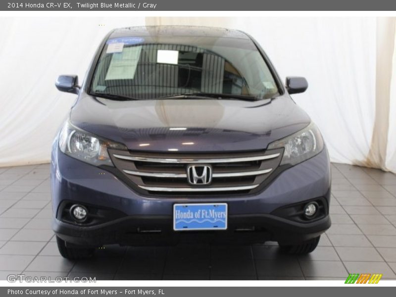 Twilight Blue Metallic / Gray 2014 Honda CR-V EX