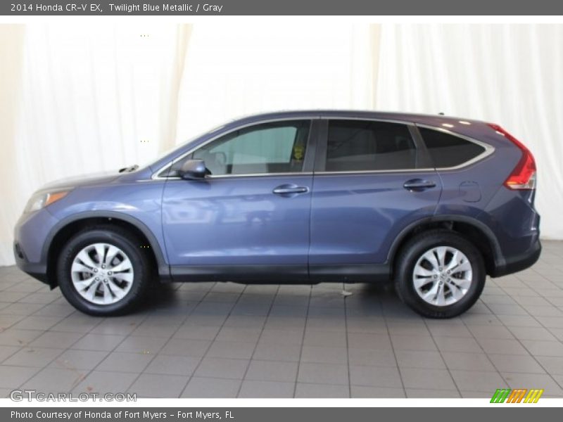 Twilight Blue Metallic / Gray 2014 Honda CR-V EX