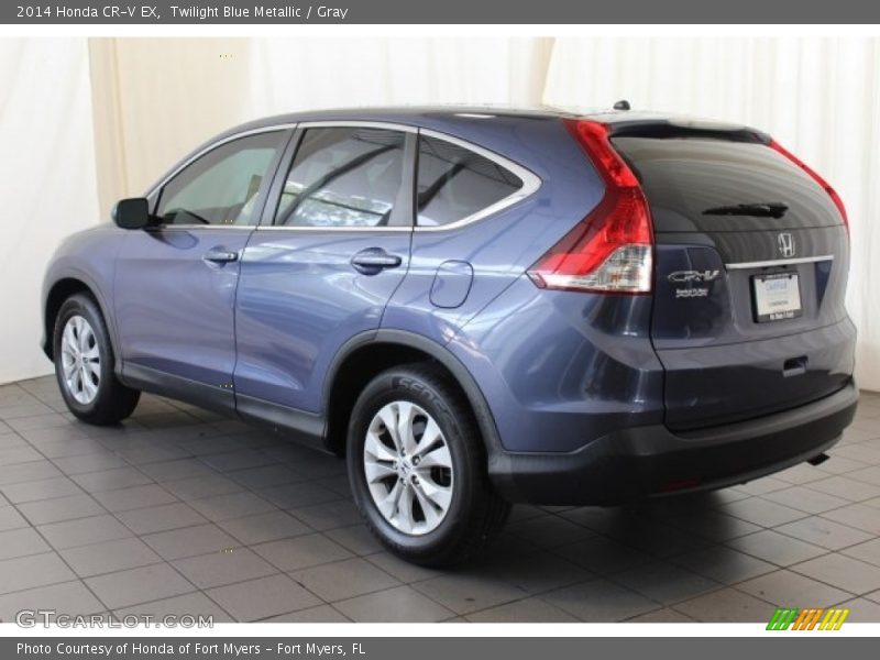 Twilight Blue Metallic / Gray 2014 Honda CR-V EX