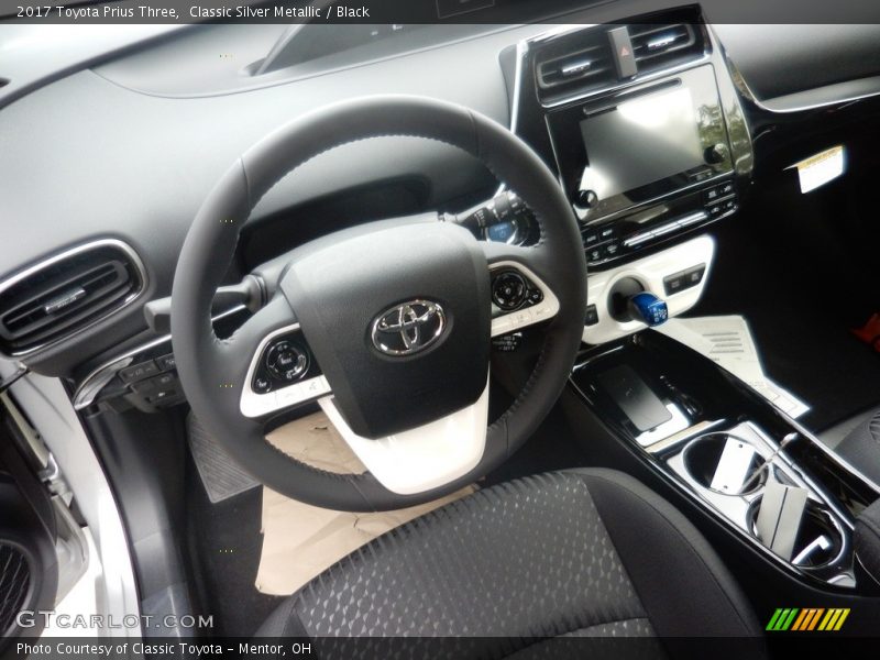 Classic Silver Metallic / Black 2017 Toyota Prius Three