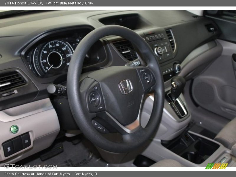 Twilight Blue Metallic / Gray 2014 Honda CR-V EX