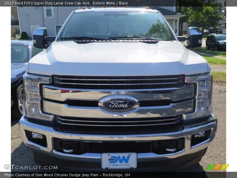 Oxford White / Black 2017 Ford F350 Super Duty Lariat Crew Cab 4x4