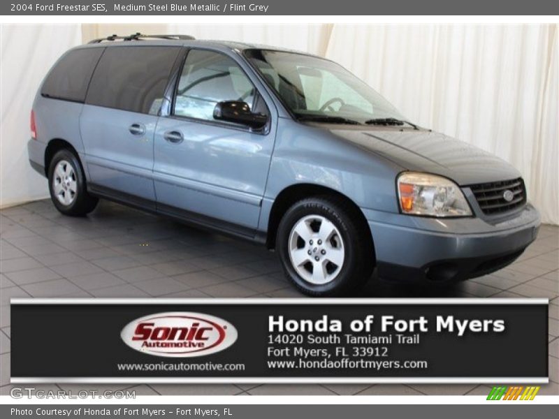Medium Steel Blue Metallic / Flint Grey 2004 Ford Freestar SES