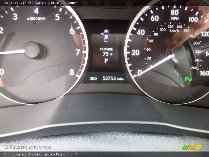 Obsidian Black / Parchment 2014 Lexus ES 350