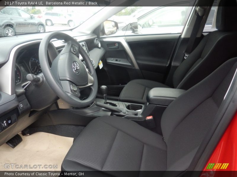 Barcelona Red Metallic / Black 2017 Toyota RAV4 LE