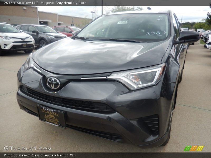 Magnetic Gray Metallic / Black 2017 Toyota RAV4 LE