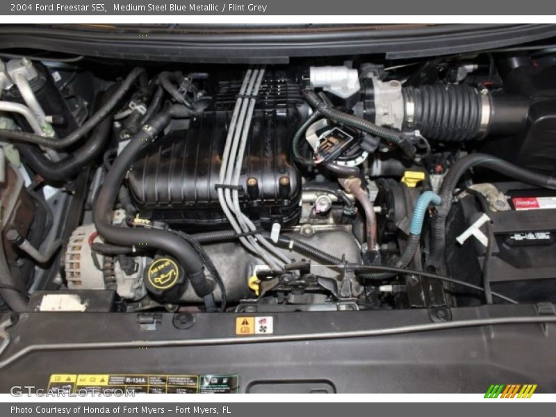 Medium Steel Blue Metallic / Flint Grey 2004 Ford Freestar SES