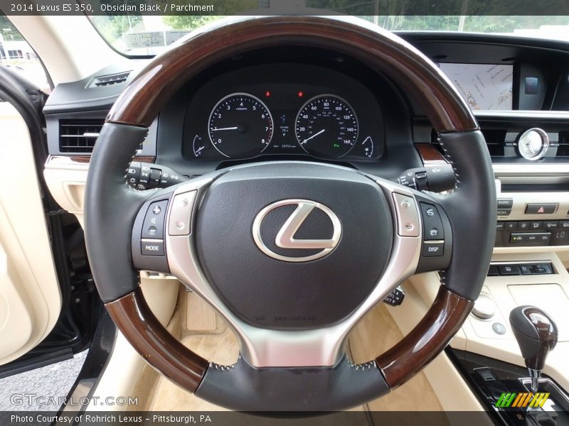 Obsidian Black / Parchment 2014 Lexus ES 350