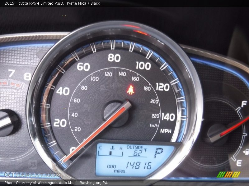 Pyrite Mica / Black 2015 Toyota RAV4 Limited AWD