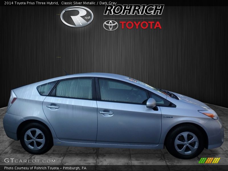 Classic Silver Metallic / Dark Gray 2014 Toyota Prius Three Hybrid
