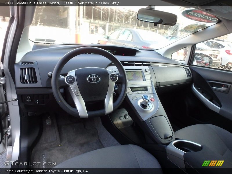 Classic Silver Metallic / Dark Gray 2014 Toyota Prius Three Hybrid