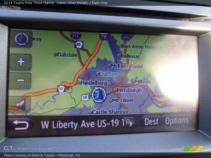 Classic Silver Metallic / Dark Gray 2014 Toyota Prius Three Hybrid