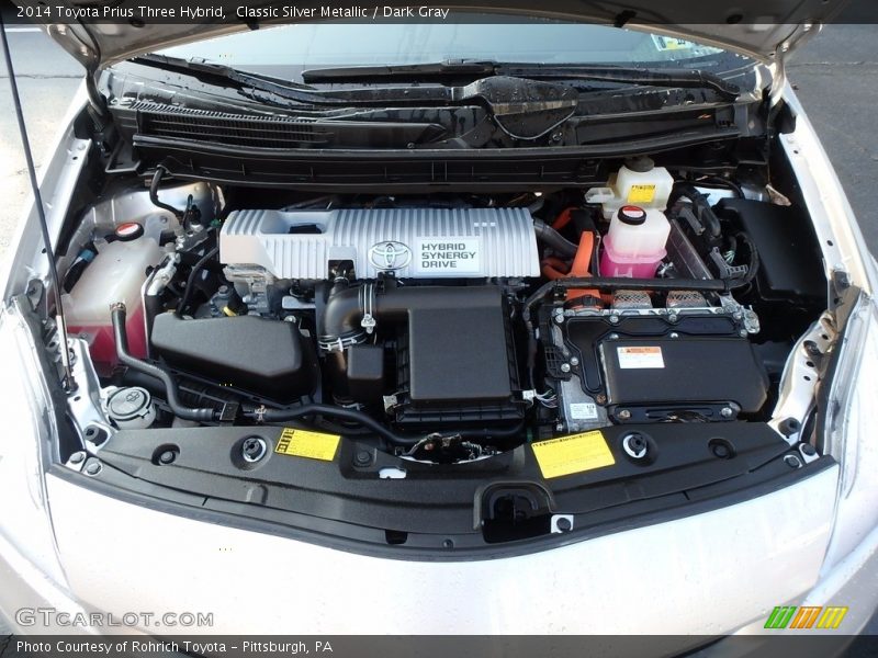 Classic Silver Metallic / Dark Gray 2014 Toyota Prius Three Hybrid