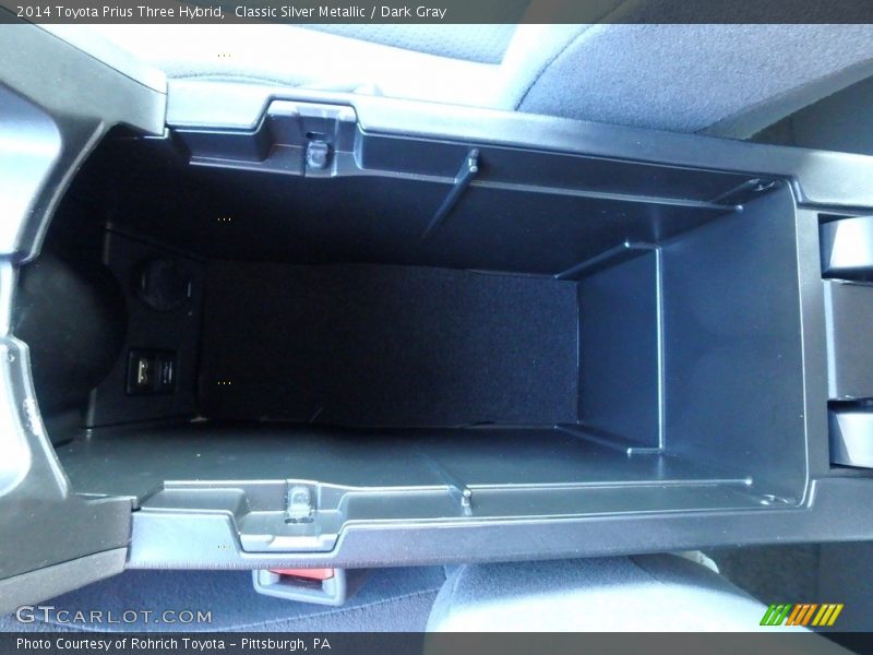 Classic Silver Metallic / Dark Gray 2014 Toyota Prius Three Hybrid