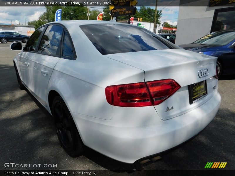 Ibis White / Black 2009 Audi A4 2.0T Premium quattro Sedan