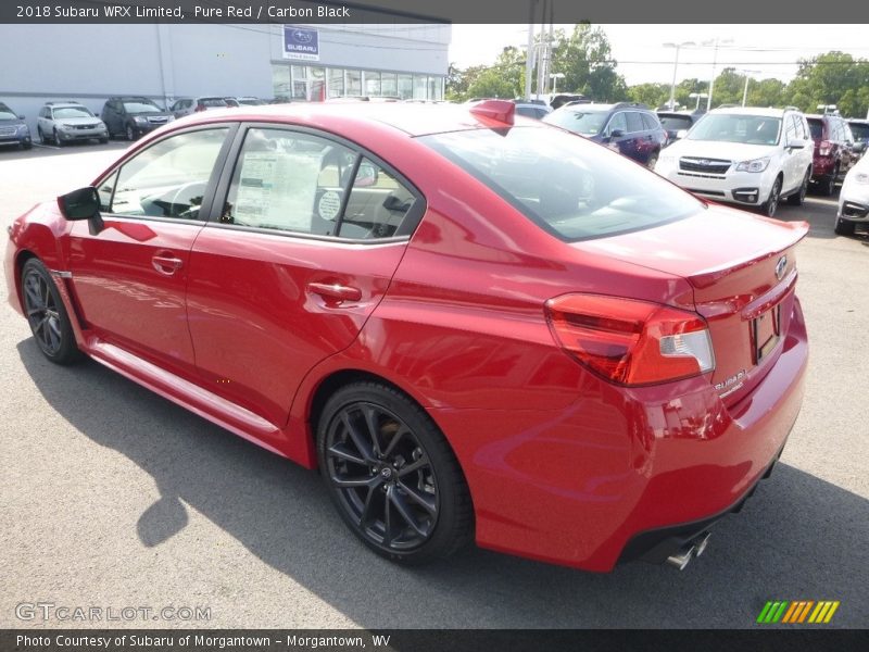Pure Red / Carbon Black 2018 Subaru WRX Limited