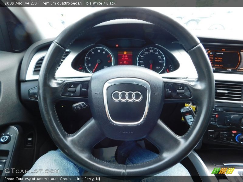 Ibis White / Black 2009 Audi A4 2.0T Premium quattro Sedan