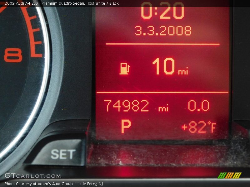 Ibis White / Black 2009 Audi A4 2.0T Premium quattro Sedan