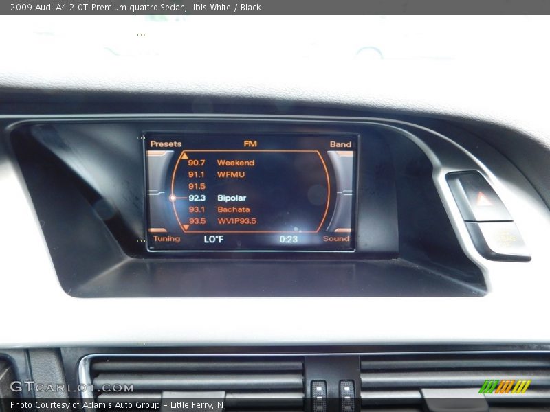 Ibis White / Black 2009 Audi A4 2.0T Premium quattro Sedan