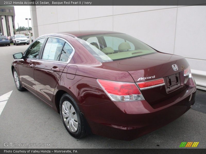 Basque Red Pearl II / Ivory 2012 Honda Accord LX Sedan