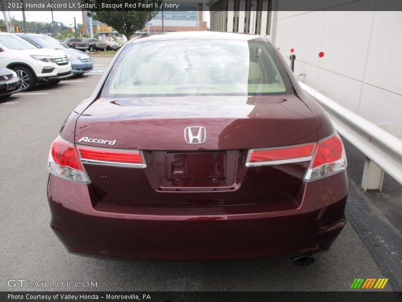 Basque Red Pearl II / Ivory 2012 Honda Accord LX Sedan