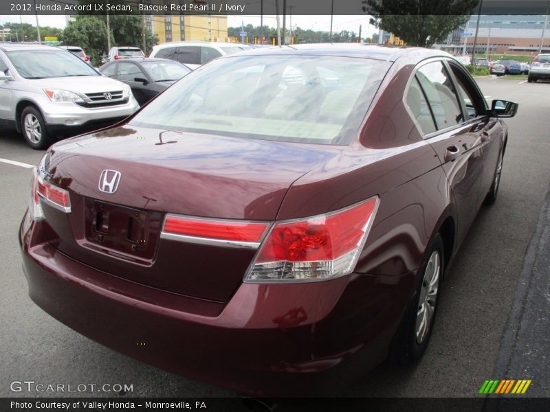 Basque Red Pearl II / Ivory 2012 Honda Accord LX Sedan