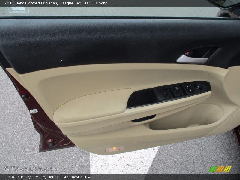 Basque Red Pearl II / Ivory 2012 Honda Accord LX Sedan
