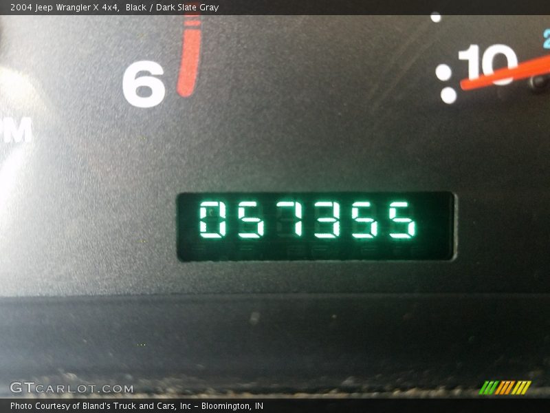 Black / Dark Slate Gray 2004 Jeep Wrangler X 4x4